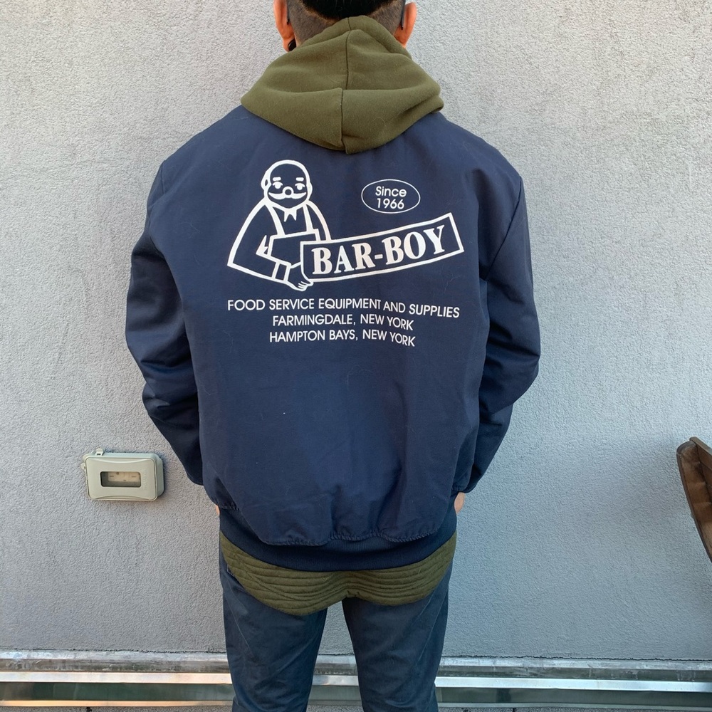 Vintage puffer  bar boy bomber jacket sz XL
